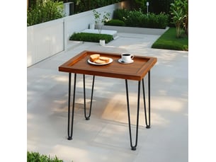 Table basse rectangulaire coloris naturel HAUSS SPOLE - 45 cmx55.5 cm