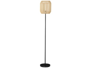 Lampadaire sur pied salon abat-jour en corde de papier design naturel base e27 max. 40w - ø 26 x 164h cm