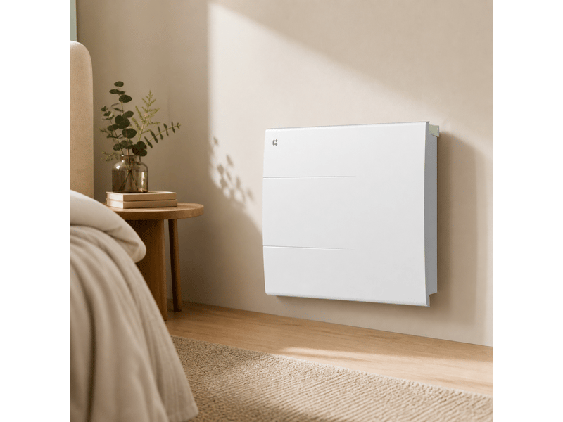 Radiateur électrique 1000w à inertie céramique programmable fil pilote pid ip24 salle de bain CBHT10E - Conforama B