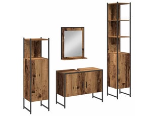 Ensemble de mobilier de salle de bain 4 pc marron cf64522