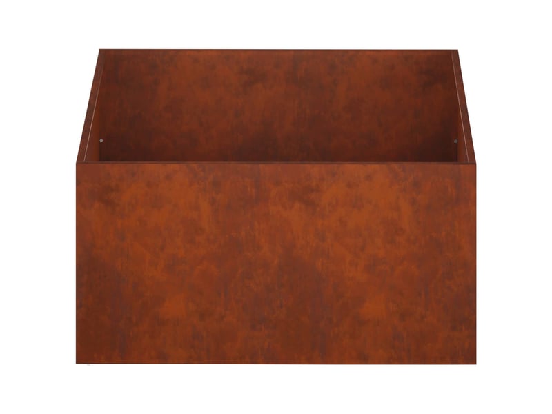  Jardinière - cache-pot de jardin rouillé 80 x 80 x 40 cm acier patiné  - Conforama D