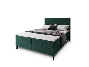 Lit avec rangement 160x200 cm <strong>MASSENO</strong> <strong></strong> coloris vert