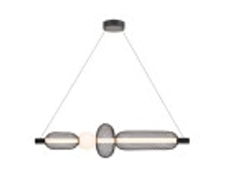  Fabrilamp mimosa, suspension, moderne, led, 20 w, 2200 lm, 4000 k, noir, 90-167 x 99.5 x 22 cm 250692039 - Conforama B