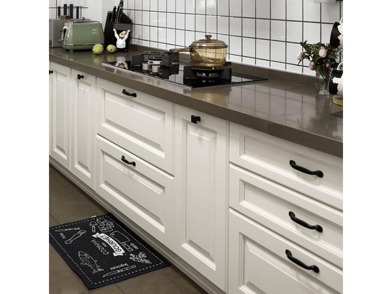 Poignées de portes d'armoire de cuisine, noires, 20x96mm, pour tiroir d'armoire, meubles de chambre à coucher - Conforama D