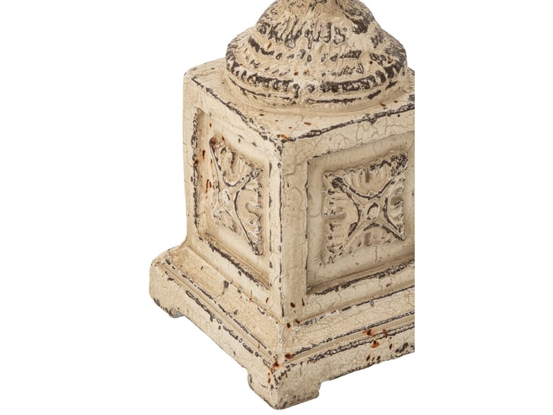  Sellette déco colonne oskar 56cm blanc cassé  - Conforama C