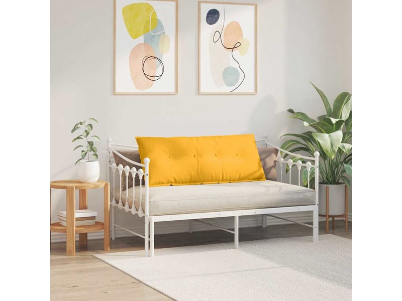  Coussin de dos, coussin de dossier jaune clair 120 x 50 cm tissu en velours côtelé cf54771  - Conforama D