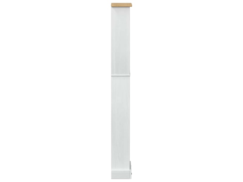 Bibliothèque, armoire à livres 46 x 20 x 170 cm pin massif blanc - Conforama E