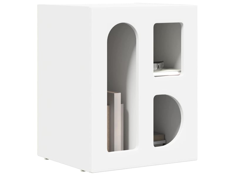  Table de chevet - cabinet de chevet - table de nuit elst blanc 40 x 35 x 50 cm bois d'ingénierie  - Conforama B
