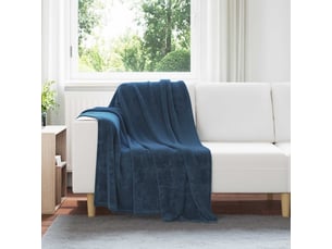 Plaid canapé bleu marine 130x150 cm 0.51 kg polaire