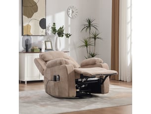 Fauteuil relax manuel taupe Tissu taupe