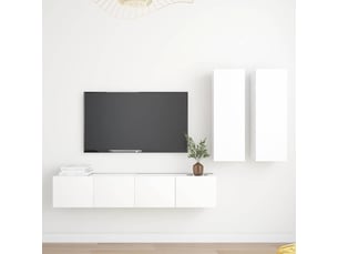 Meuble tv coloris blanc  <strong></strong>  <strong></strong>