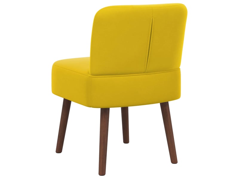 Vidaxl fauteuil à pantoufle jaune velours  - Conforama E
