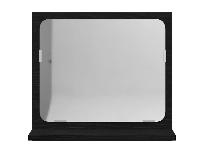 Miroir de salle de bain, miroir de toilette en chêne noir 40 x 10,5 x 37 cm bois d'ingénierie cf62543  - Conforama E