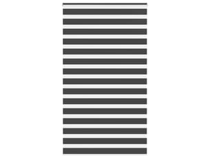Store zèbre, store de fenêtre noir 130x230 cm largeur du tissu 125,9 cm polyester cf48876