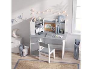 Bureau enfant coloris gris