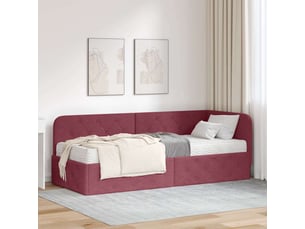 Lit simple 80x200 cm    coloris rouge