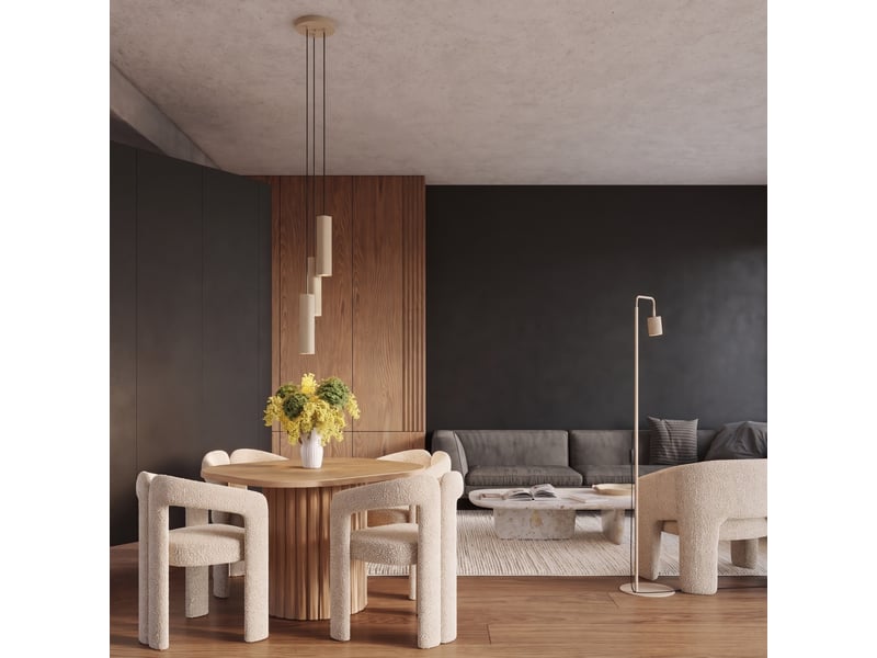  Suspension rayo 3l taupe aluminium moderne 98x45x6cm SL.3156 - Conforama B