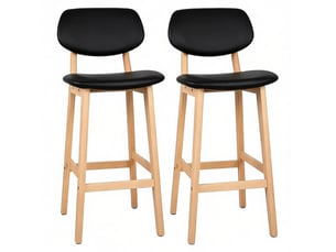 tabouret de bar    - noir hauteur d'assise 65 cm vendu Par paire