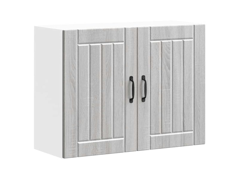  Meuble de rangement, armoire murale de cuisine lucca sonoma gris bois ingénierie shl1743  - Conforama B