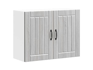 Meuble de rangement, armoire murale de cuisine lucca sonoma gris bois ingénierie shl1743