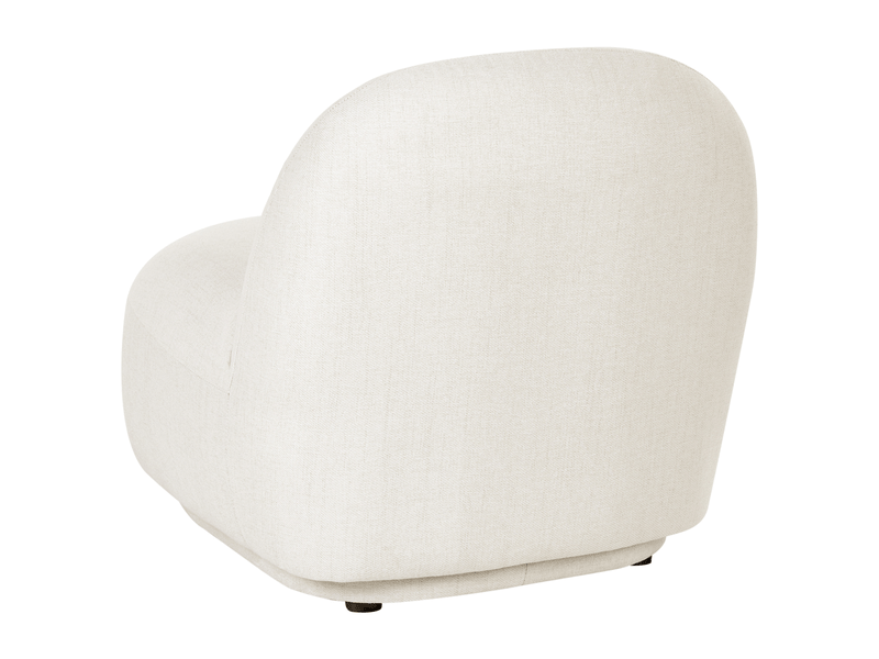 Fauteuil lovberg tissu blanc cassé  - Conforama E