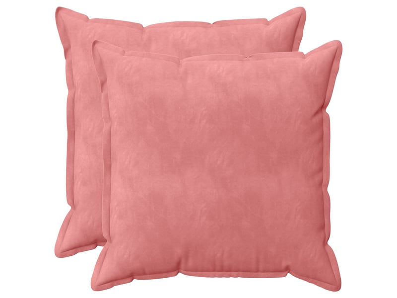  Lot de 2 coussins avec oreiller, coussins décoratifs houten rose fløjl cf51103  - Conforama A