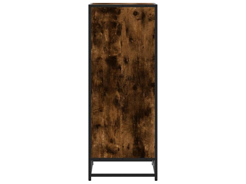  Étagère à chaussures chêne fumé 48x38x97,5 cm bois d'ingénierie shl1230  - Conforama E