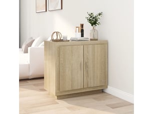 Buffet cuisine, meuble de rangement, commode chêne sonoma 80x40x75 cm bois d'ingénierie
