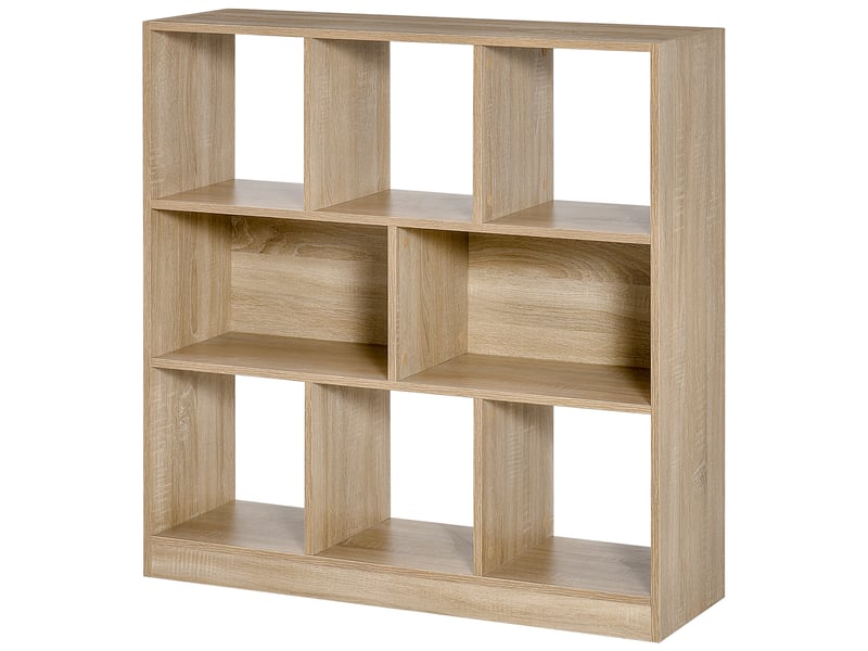  Bibliothèque autoportante, 8 étagères, 97,5 x 30 x 100 cm, aspect chêne  - Conforama B
