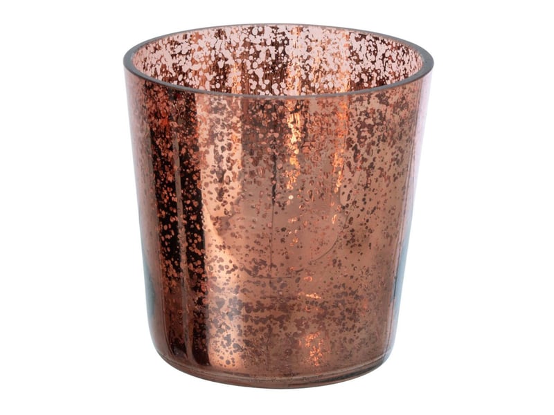  Photophore design en verre ember 16cm marron  - Conforama A
