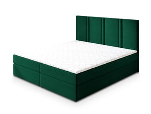 Lit avec rangement 180x200 cm <strong>MASSENO</strong> <strong></strong> coloris vert