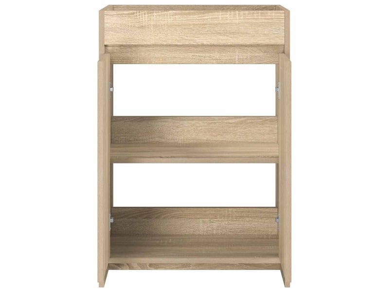  Meuble sous lavabo de salle de bain, commode chêne sonoma shl3184  - Conforama D