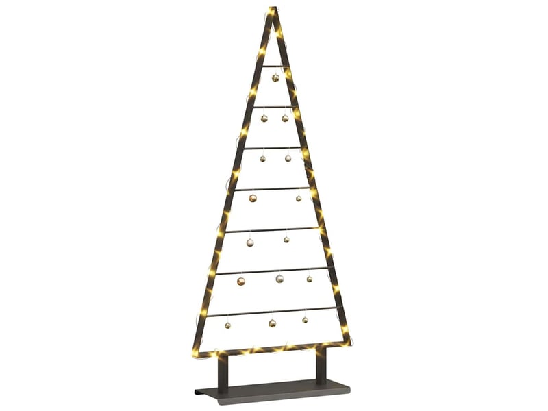  Arbre de noël, sapin de noël en métal noir 125,5 cm acier  - Conforama C