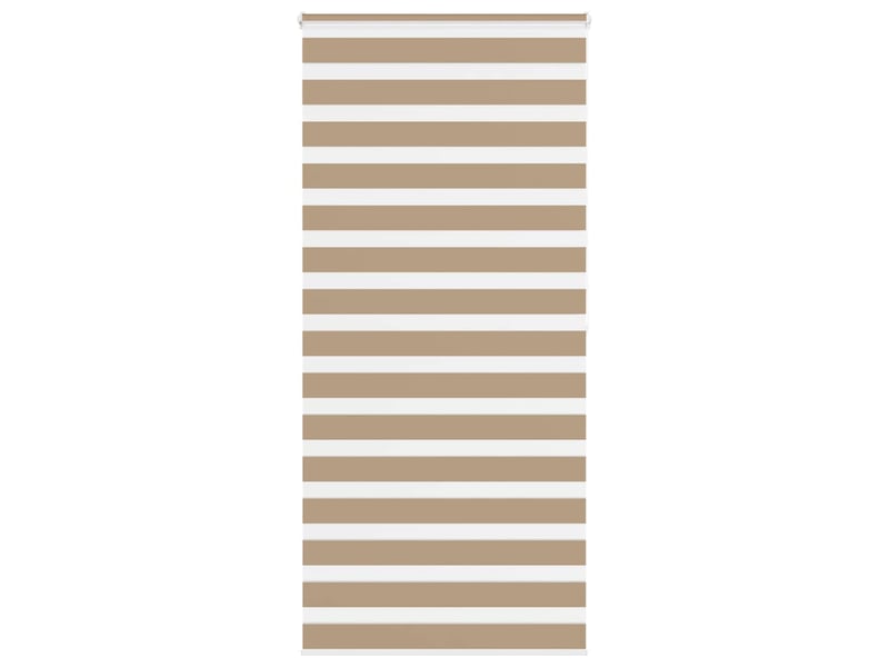 Store zèbre, store de fenêtre marron sable largeur du tissu 100,9 cm polyester cf48747 - Conforama B