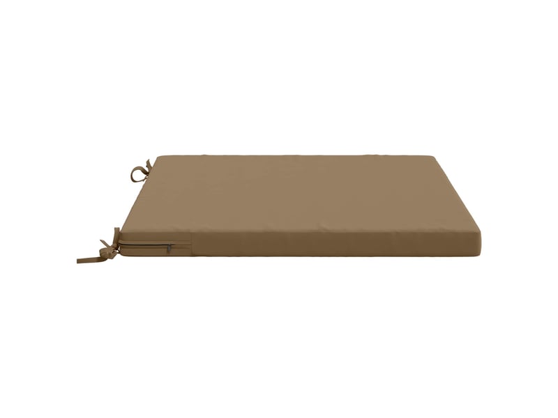 Lot de 4 coussins de siège, coussins d'assise soest 100 % polyester taupe cf60572 - Conforama D