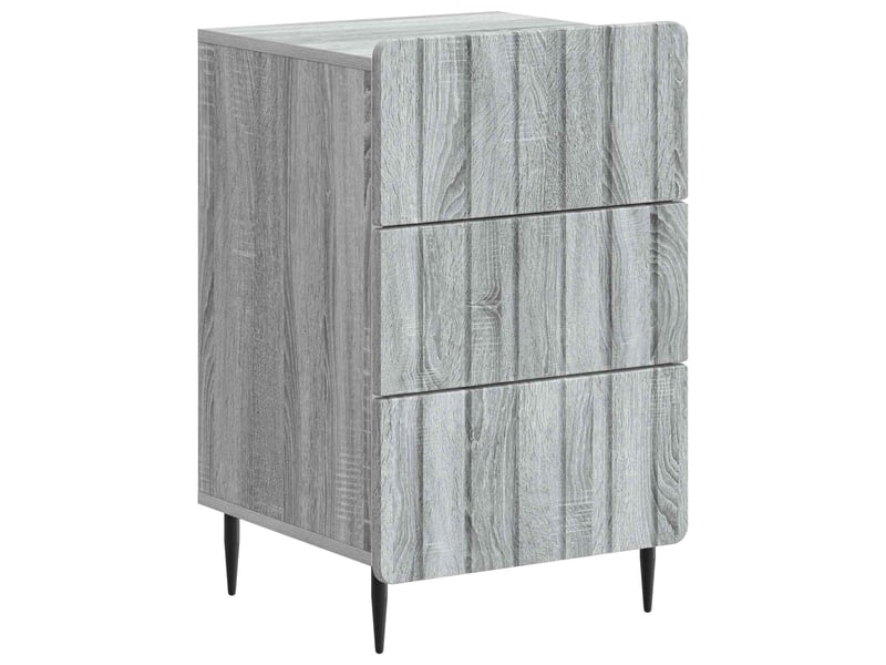 Table de chevet - cabinet de chevet - table de nuit sonoma gris 43 x 41 x 68 cm bois d'ingénierie - Conforama A