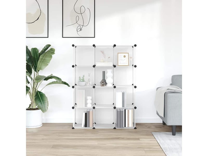  Cubes de rangement 12 pcs transparent pp  - Conforama C