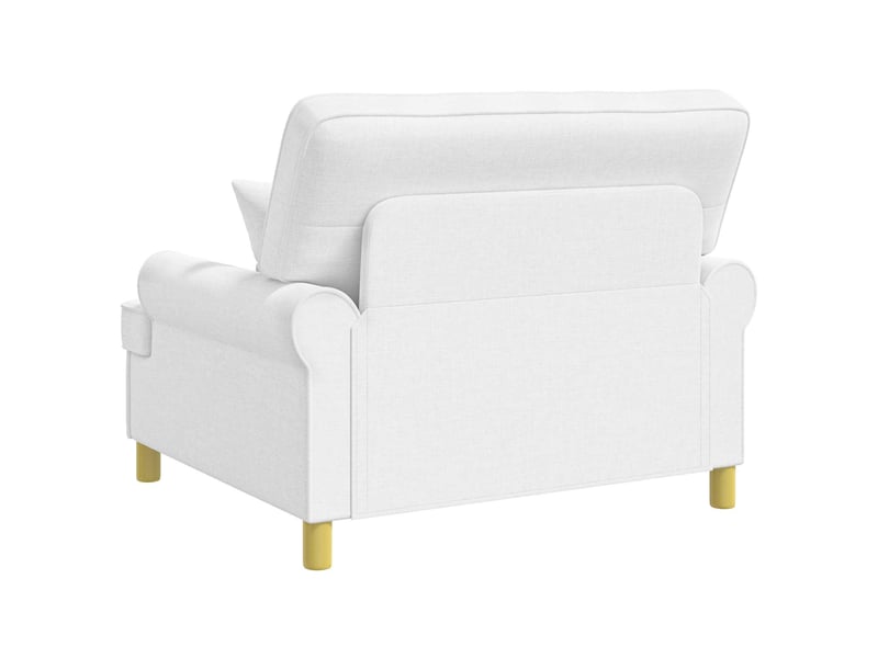 Vidaxl xxl armchair with cushions blanc tissu - Conforama E