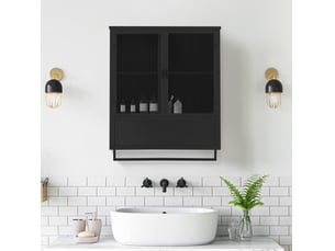 Meuble tv coloris noir 23 cm <strong>MIVRAY </strong> <strong></strong>