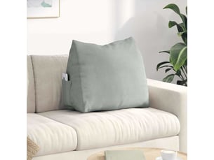 Coussin de dos, coussin de dossier gris clair 60 x 20 x 50 cm cf54677