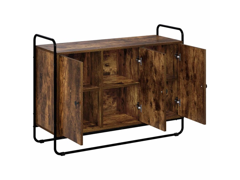  Buffet salon, buffet de rangement chêne fumé 102x35x75 cm bois d'ingénierie shl52763  - Conforama C