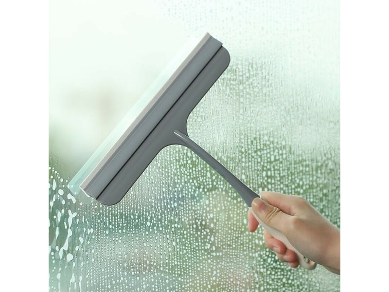  Raclette douche silicone pour vitres, avec crochet suspension. Pour salle de bain, nettoie sans traces. Pratique, durable et facile à ranger.  - Conforama C
