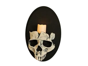 Porte bougie murale skeleton, horror decor pour la fête d'halloween