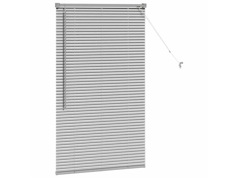 Store vénitien, store de fenêtre argenté 130 x 75 cm 25 mm aluminium cf47557 - Conforama E