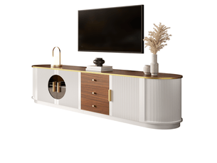 Meuble tv coloris blanc 180 cm TCQPZ  