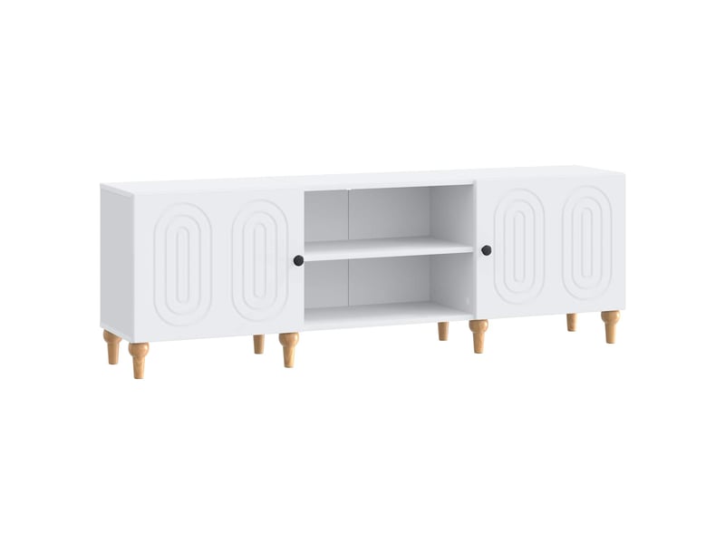  Meuble tv - banc tv - meuble de rangement blanc 150 x 31 x 50 cm bois d'ingénierie  - Conforama A