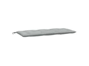 Coussin de banc de jardin, coussin d'assise gris clair mélangé 120x50x7 cm tissu cf52734