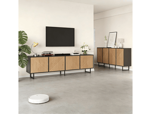 Meuble tv coloris bicolore 40 cm <strong>CHICFURN</strong> <strong></strong>