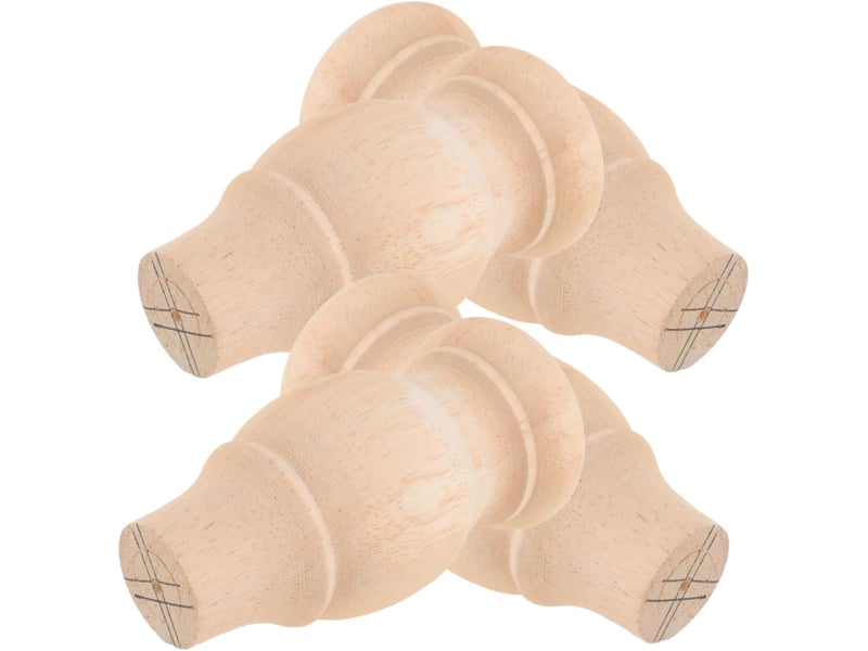  4pièces lot meubles ronds bois massif de table canapé remplacement pour meubles  - Conforama A