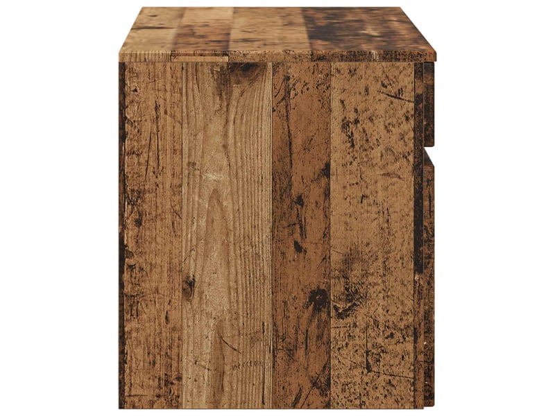  Cabinet salle de bain mural, meuble de rangement bois ancien 59x44.5x50 cm  - Conforama D
